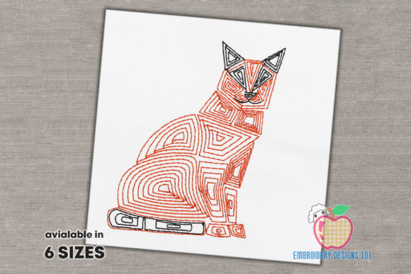 Cat Line Art Embroidery Review