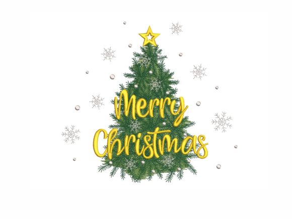 Christmas Tree Embroidery Design
