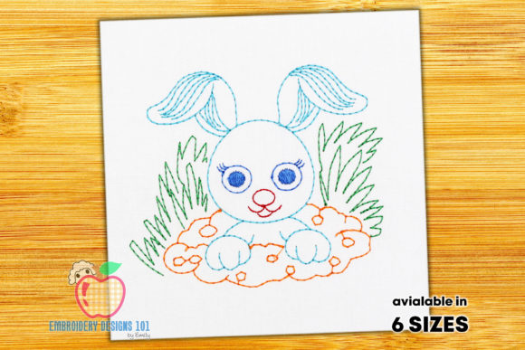 Cute Easter Bunny Embroidery