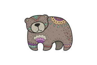 Decorated Bear Embroidery