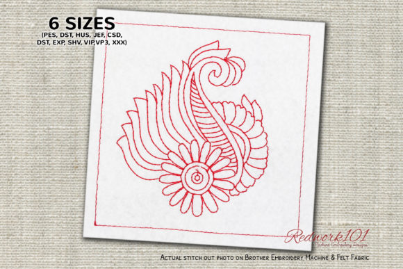 Paisley Mehandi Embroidery Design