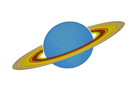 Planet Embroidery Design