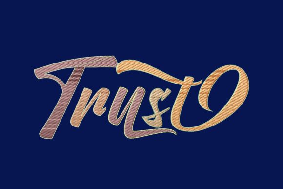 Trust Colorful Lettering for Holiday Projects